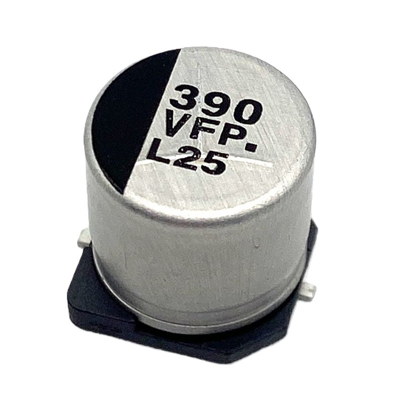 Kondensator 390uF 35V 105C 10x10.2mm, elektrolyt SMD FP-serie EEE-FPV391UAP