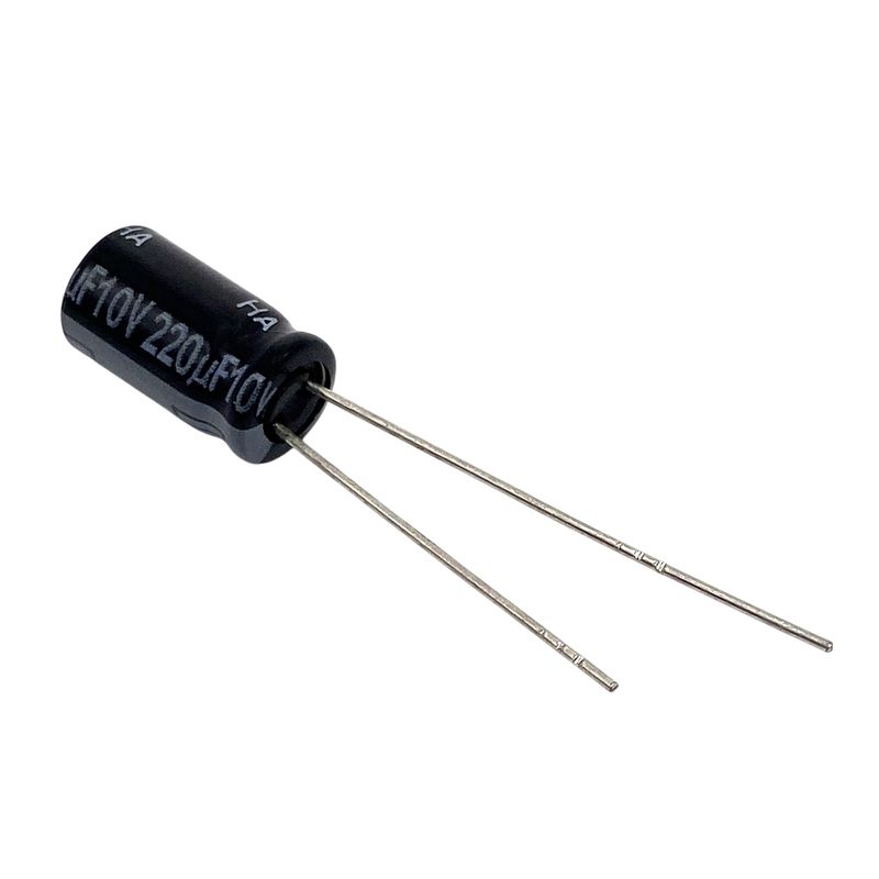 Kondensator 220uF 10V 105°C 11.2x6.3mm RM2.5mm, elektrolyt EEUFR1A221