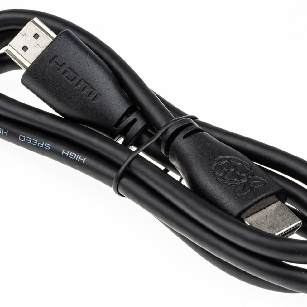HDMI 1m originalkabel till Raspberry Pi, svart