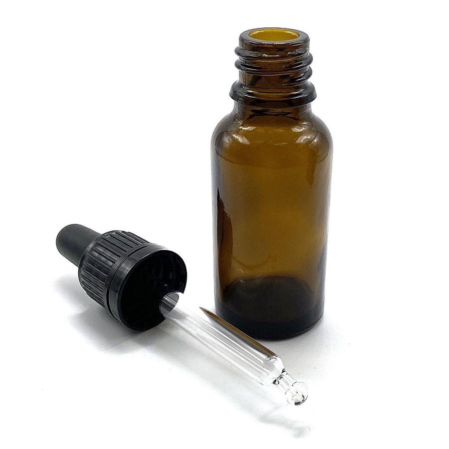 Pipettflaska i glas, 20ml brun