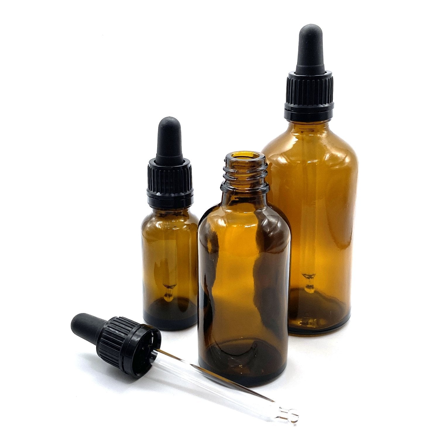 Pipettflaska i glas, 20ml brun