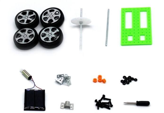 Byggsats - Liten solcellsdriven bil, DIY