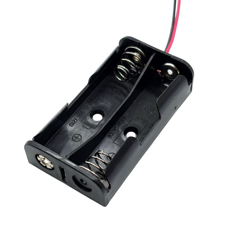 Batterihållare AA 2x med kabel 150mm (2463)