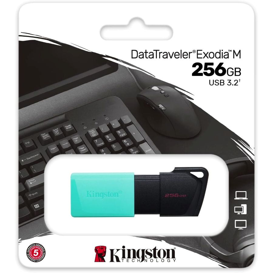 Kingston DataTraveler Exodia M 64/128/256GB USB-minne USB 3.2 Gen 1, DTXM