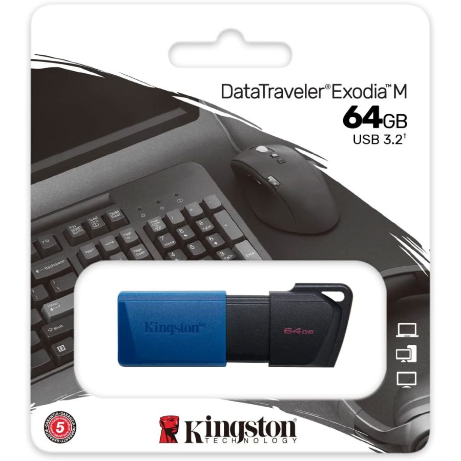Kingston DataTraveler Exodia M 64/128/256GB USB-minne USB 3.2 Gen 1, DTXM