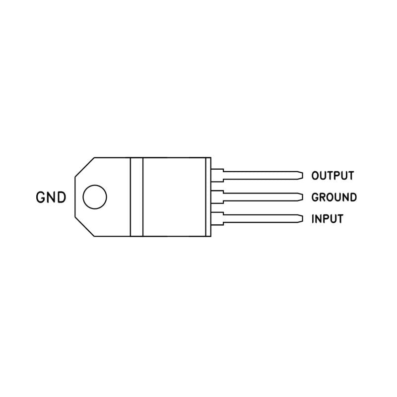 Spänningsregulator 5V (input 10-35V) 1.5A TO-220, L7805ABV