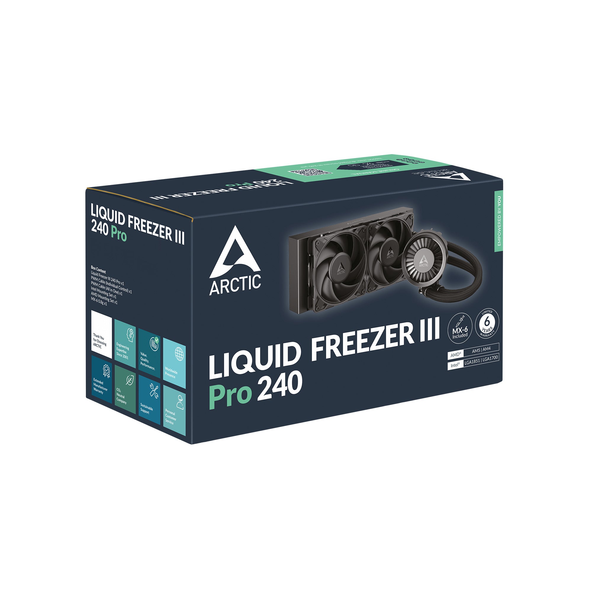 CPU-kylare Arctic Liquid Freezer III Pro 240mm 30dB AIO vattenkylning