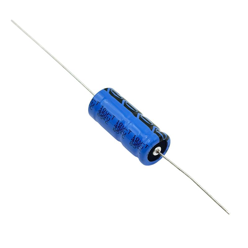 Kondensator 10uF 450V 85C 30x12.5mm, axiell elektrolyt MAL204217109E3