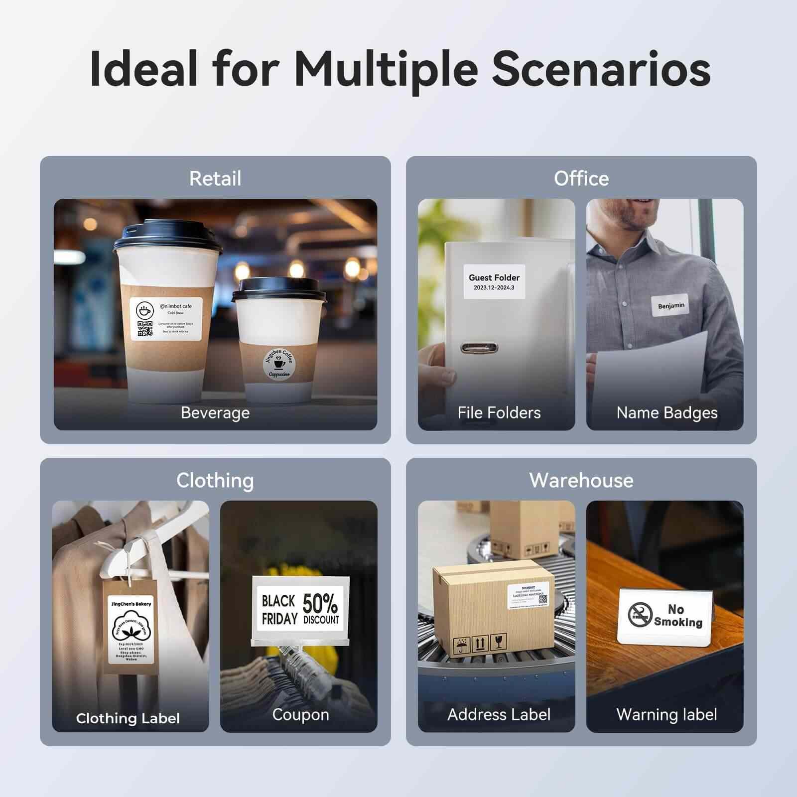 Etikettskrivare Niimbot K3W WiFi/Bluetooth, 203 dpi, termisk, 180 mm/s, blå