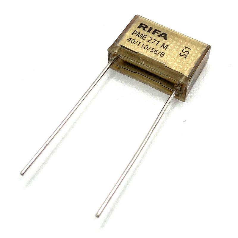 KEMET RIFA PME271 X2 Kondensator 0.022uF (22nF) 275V 110C 18.5x6mm, PME271M522MR30 RM15.2mm