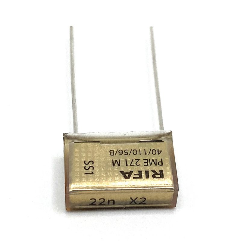 KEMET RIFA PME271 X2 Kondensator 0.022uF (22nF) 275V 110C 18.5x6mm, PME271M522MR30 RM15.2mm