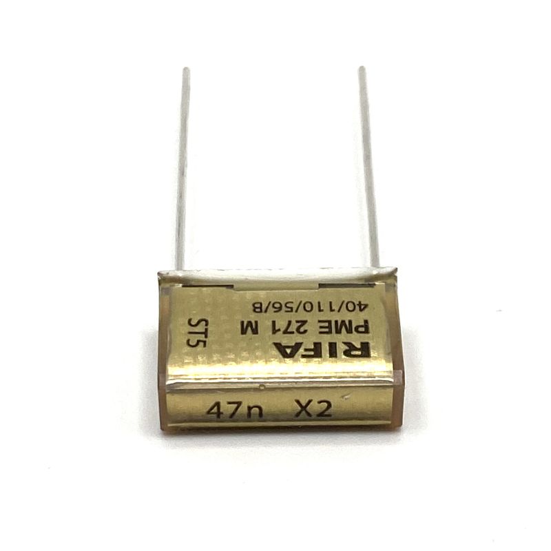 KEMET RIFA PME271 X2 Kondensator 0.047uF (47nF) 275V 110C 18.5x6mm, PME271M547MR30 RM15.2mm