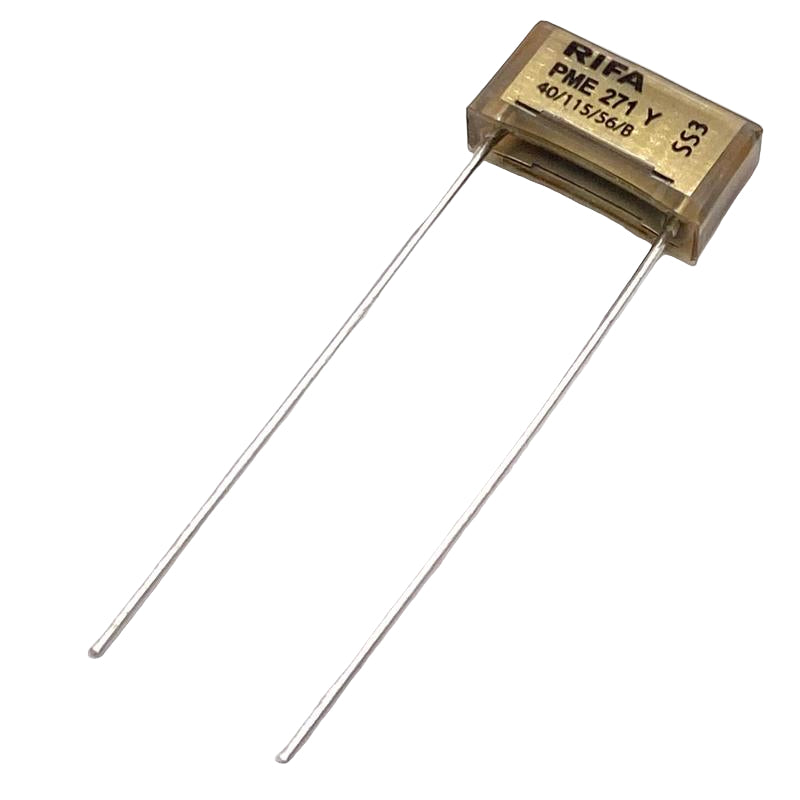 KEMET RIFA PME271 Y2 Kondensator 0.001uF (1nF) 300VAC 110C 13.5x3.9x7.5mm, PME271YA4100MR30 RM10.2mm