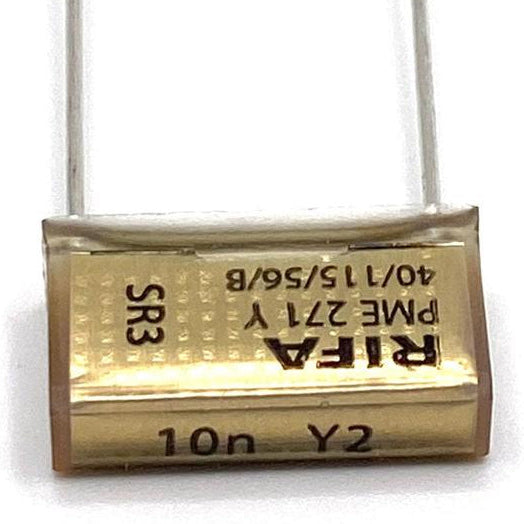 KEMET RIFA PME271 Y2 Kondensator 0.01uF (10nF) 300VAC 110C 18.5x5.2x10.5mm, PME271YB5100MR30 RM15.2mm