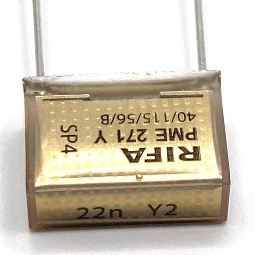 KEMET RIFA PME271 Y2 Kondensator 0.022uF (22nF) 300VAC 110C 18.5x7.3x13mm, PME271YB5220MR30 RM15.2mm
