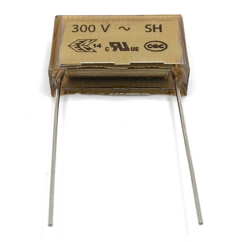 KEMET RIFA PME271 Y2 Kondensator 0.047uF (47nF) 300VAC 110C 27x8x17mm, PME271YD5470MR30 RM22.5mm