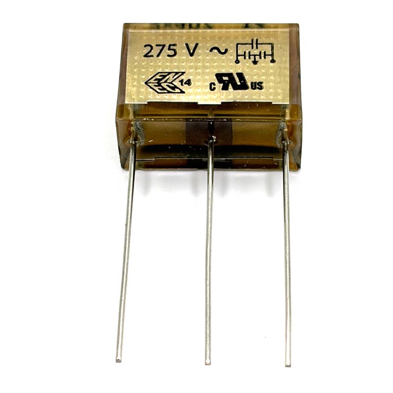 KEMET RIFA Deltakondensator 0.1uF + 2*4700pF (0.1uF+0.0047uF) 275VAC 100C 24x12.5x16mm RM20mm, PZB300MC13R30
