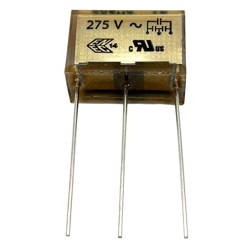 KEMET RIFA Deltakondensator 0.15uF + 2*2200pF (0.15uF+0.0022uF) 275VAC 100C 24x12.5x16mm RM20mm, PZB300MC21R30