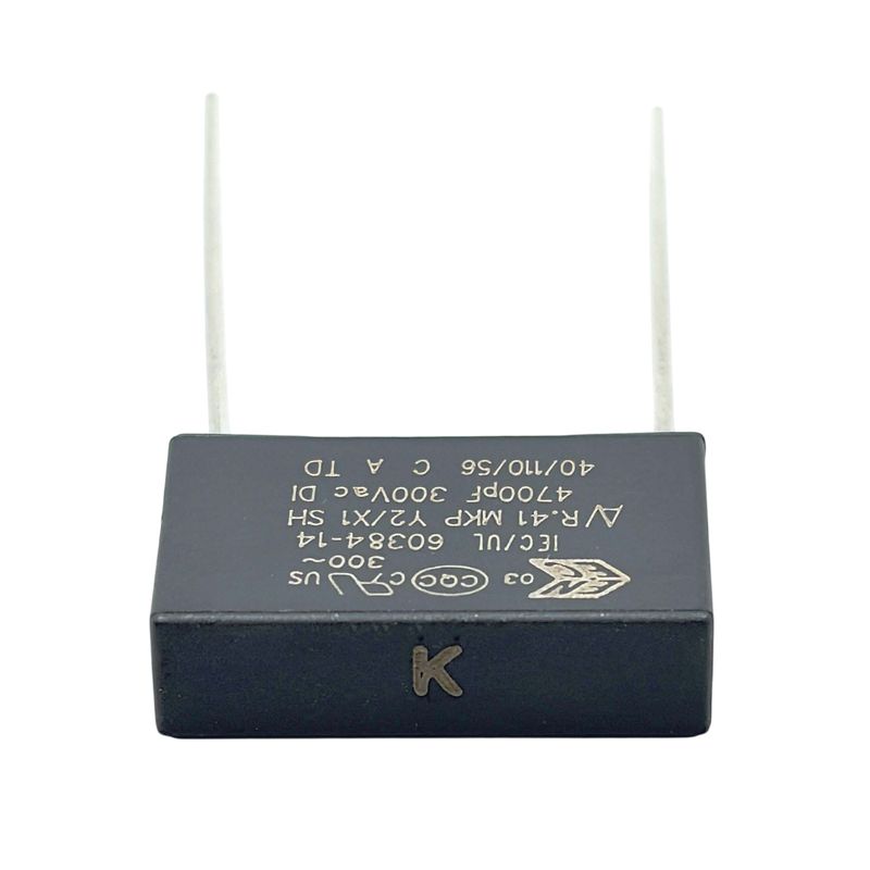 KEMET R41D X1/Y2 Kondensator 0.0047uF (4n7) 300VAC 125C 18x5x11mm RM15mm, R413I147050D0K V234