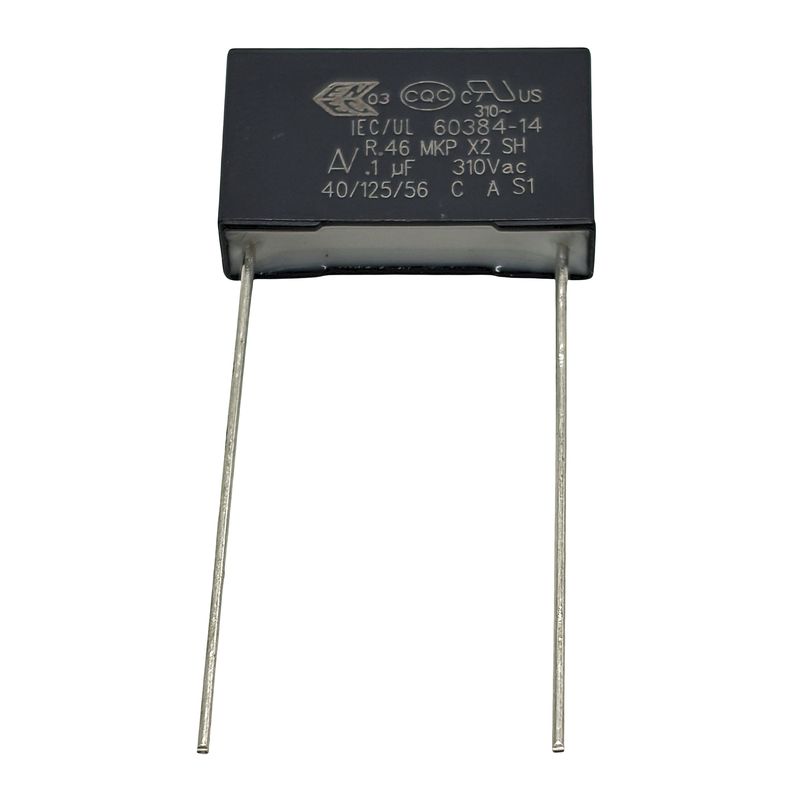 Kondensator X2 0.1uF 310VAC 125°C 18x5x11.1mm RM15mm, R463I310050H7K