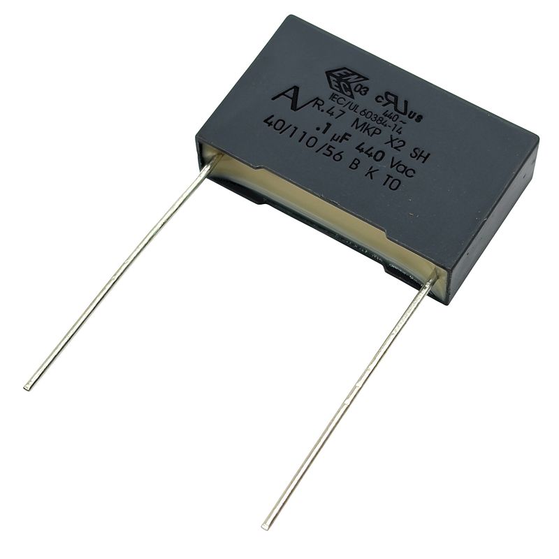 Kondensator X2 0.1uF 440VAC 110°C 26.5x7x16.1mm RM22.5mm, R474N31005001K
