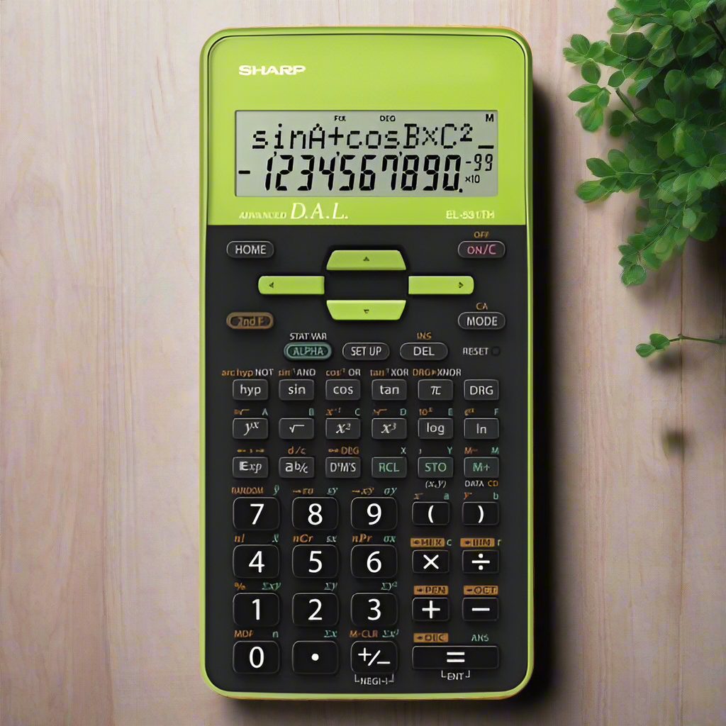 SHARP EL-531TH grön, teknisk miniräknare