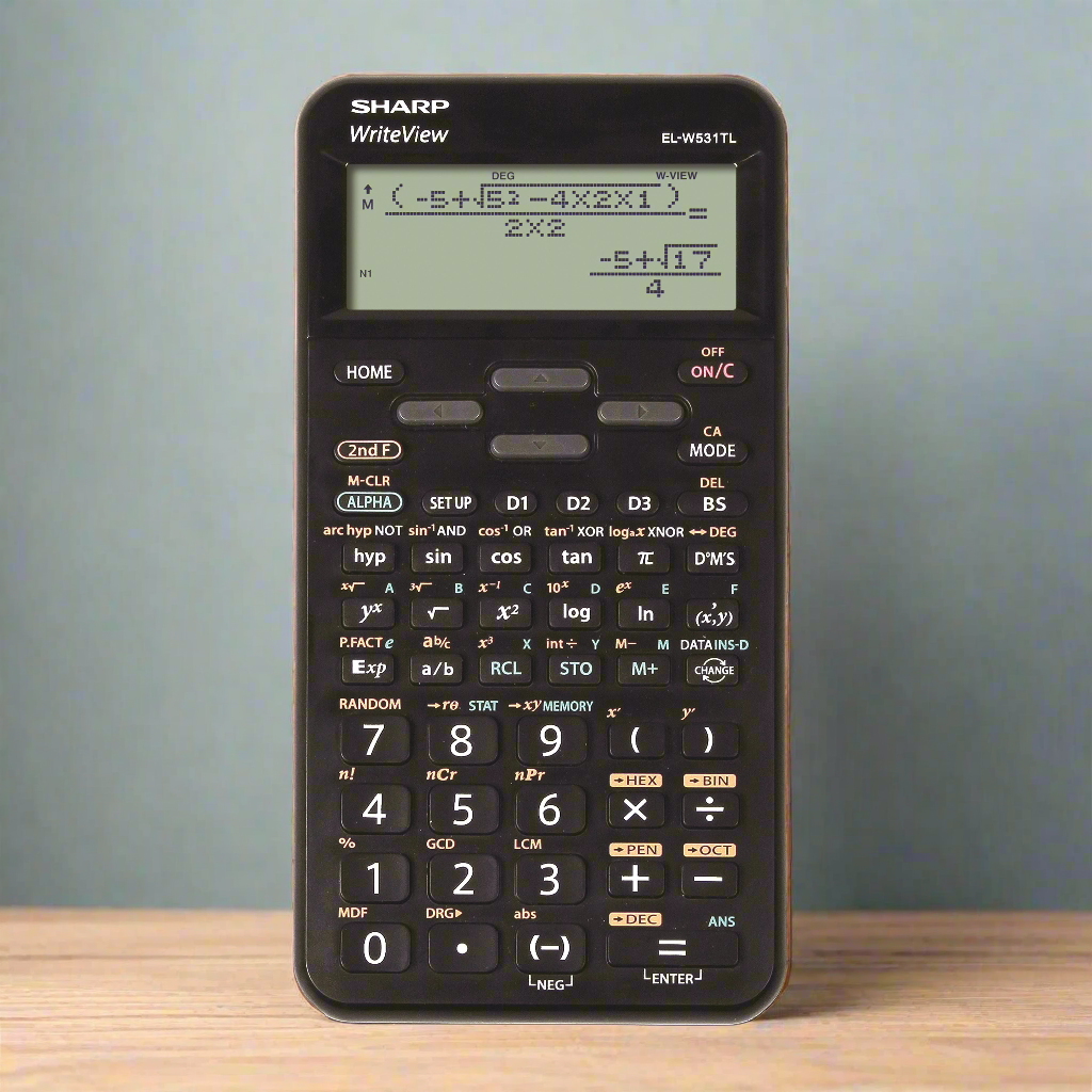 SHARP EL-W531TLB-BK Svart, teknisk miniräknare