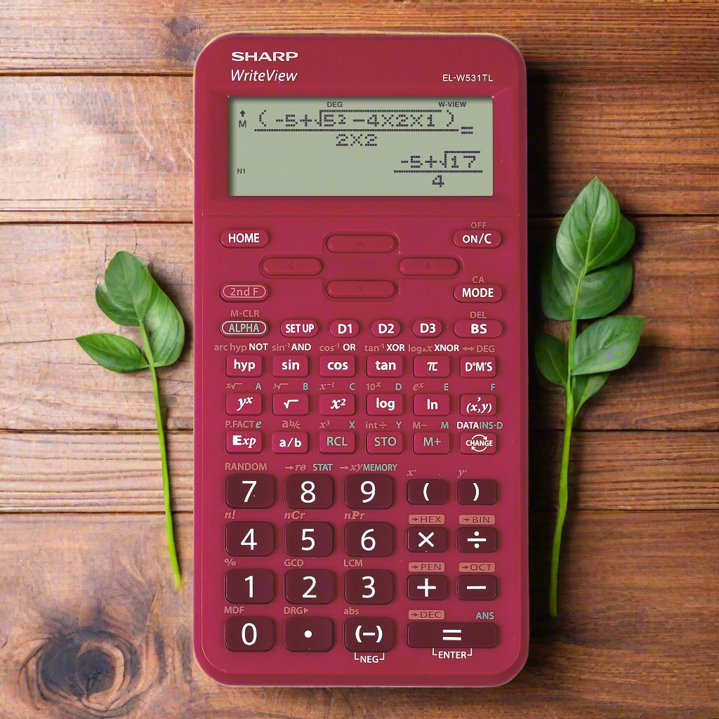 SHARP EL-W531TL Rosa, teknisk miniräknare