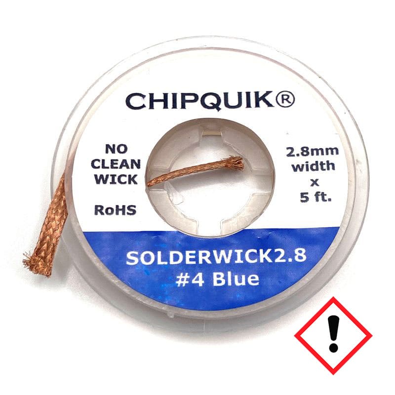 Avlödningsfläta 2.8mm, SOLDERWICK2.8 #4 Blue