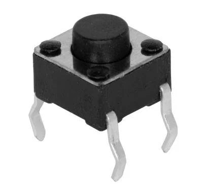 Taktil tryckknapp, hålmonterad 6x6x5mm