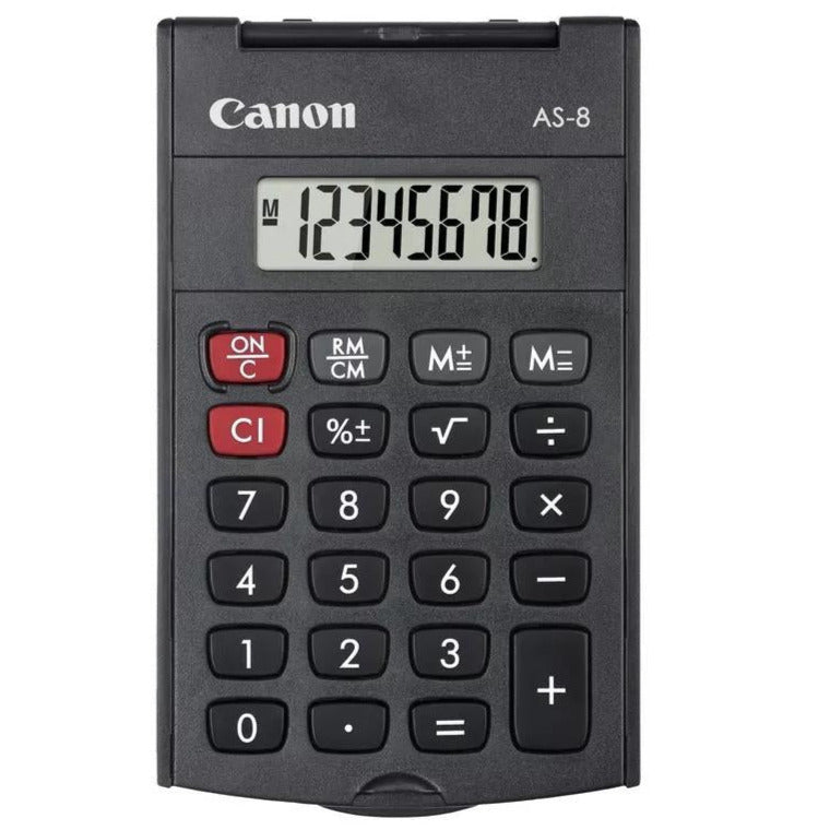 Canon AS-8, svart fickräknare