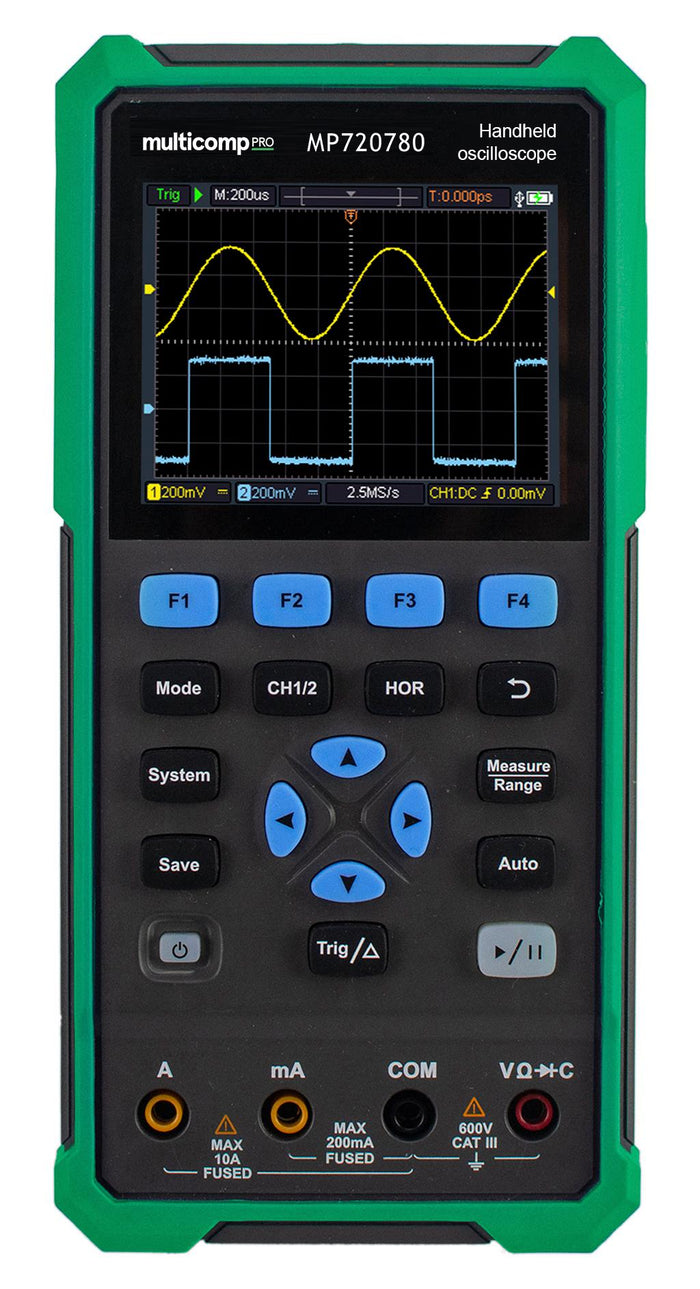 Multicomp Pro MP720780 40MHz, handhållet oscilloskop