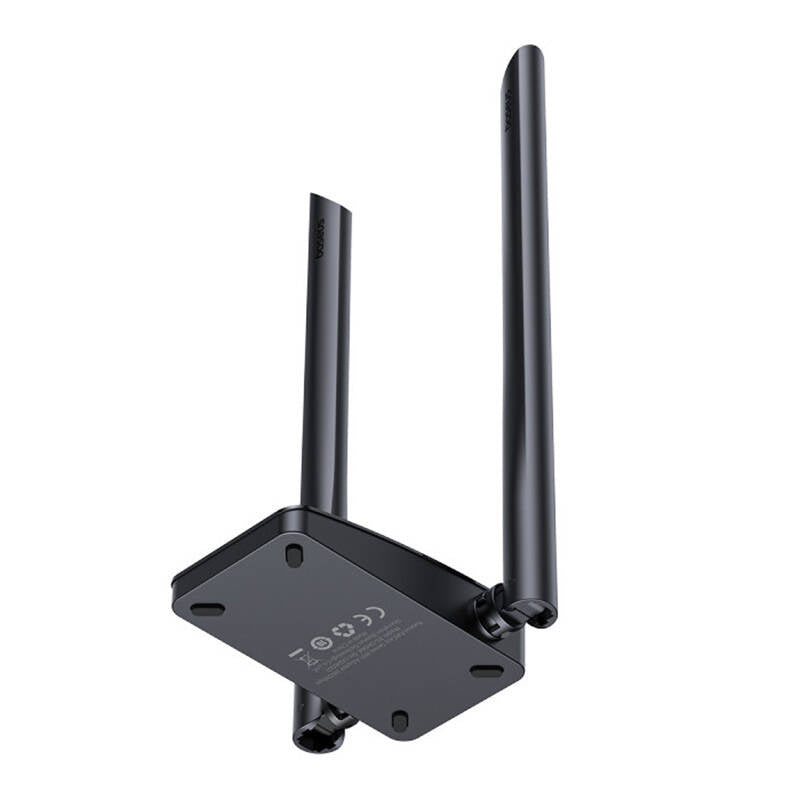 WiFi-adapter 1200 Mbps USB med 2x5 dBi antenner svart, Baseus FastJoy
