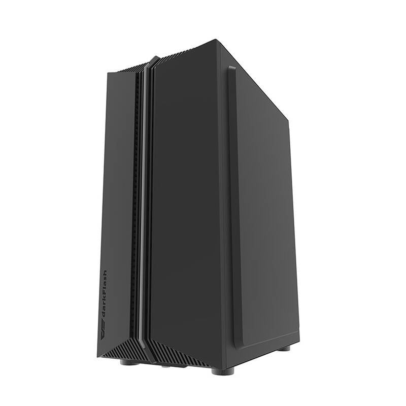 Datorchassi Darkflash DK151 Mid Tower, svart, 3xRGB-fläktar, ATX/mATX/ITX