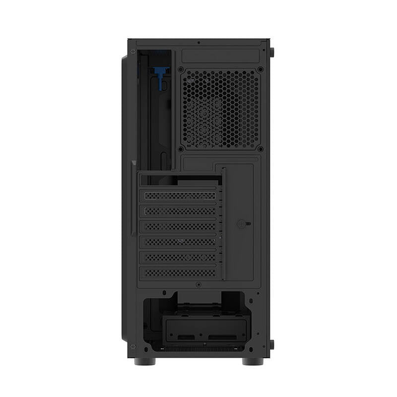 Datorchassi Darkflash DK151 Mid Tower, svart, 3xRGB-fläktar, ATX/mATX/ITX