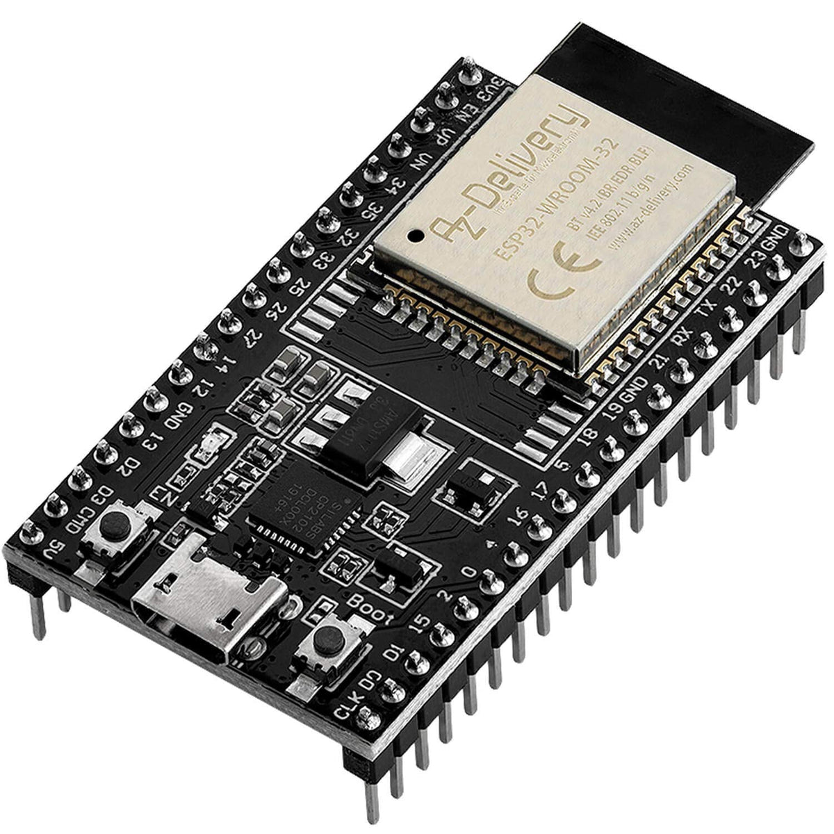 ESP32 Dev Kit C V4 (Espressif WROOM) - WiFi & Bluetooth Utvecklingskort