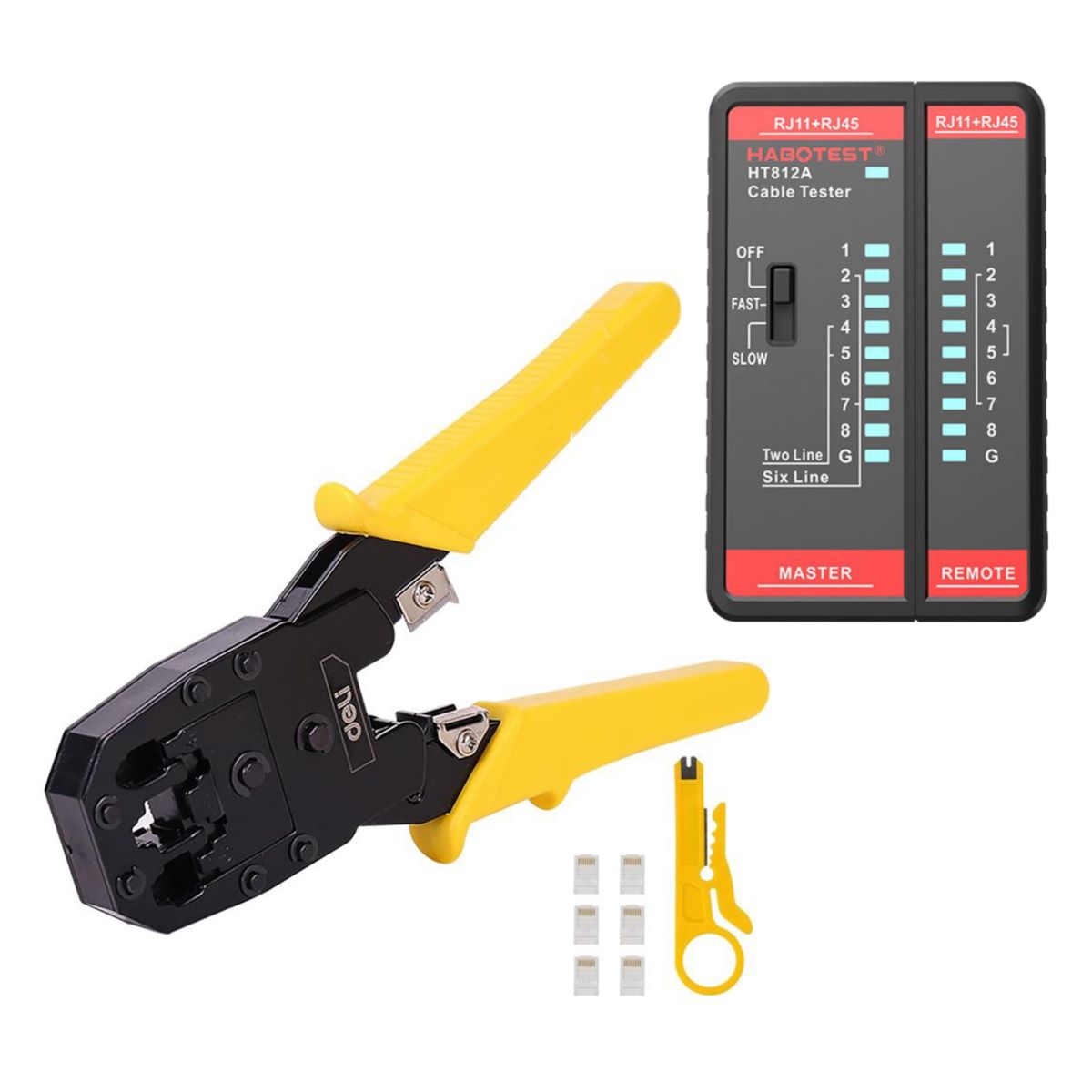 Crimpkit för nätverkskabel