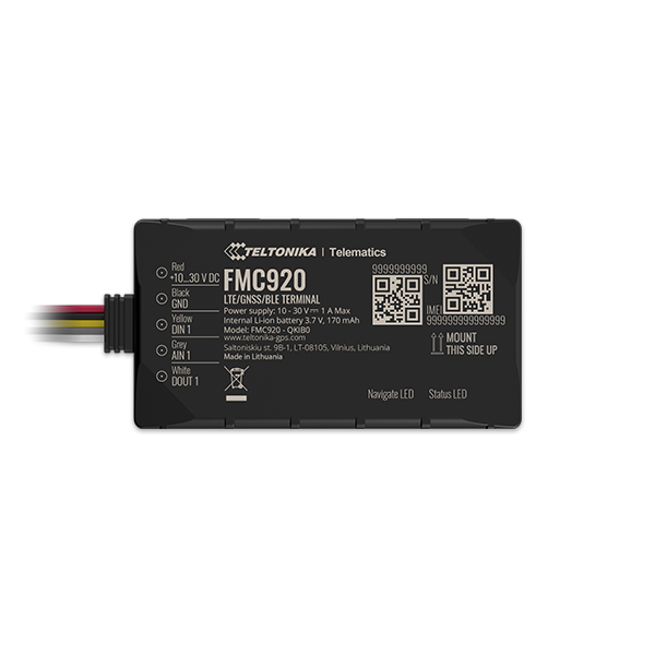 Teltonika FMC920 GPS-spårare 4G med Bluetooth – för bil, husbil, husvagn, fleet och asset tracking