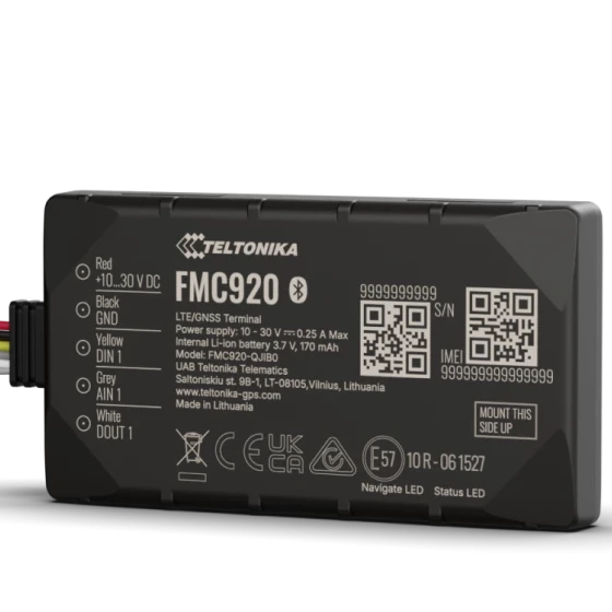 Teltonika FMC920 GPS-spårare 4G med Bluetooth – för bil, husbil, husvagn, fleet och asset tracking