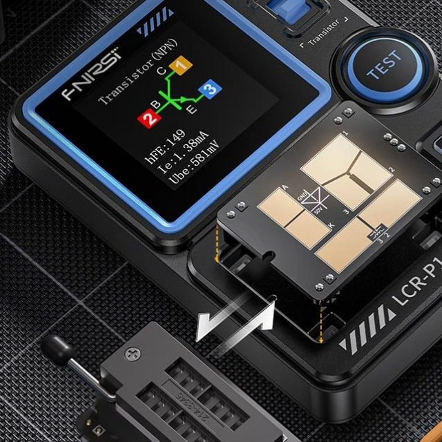 LCR-mätare, komponentprovare för enklare felsökningsarbeten, FNIRSI LCR-P1