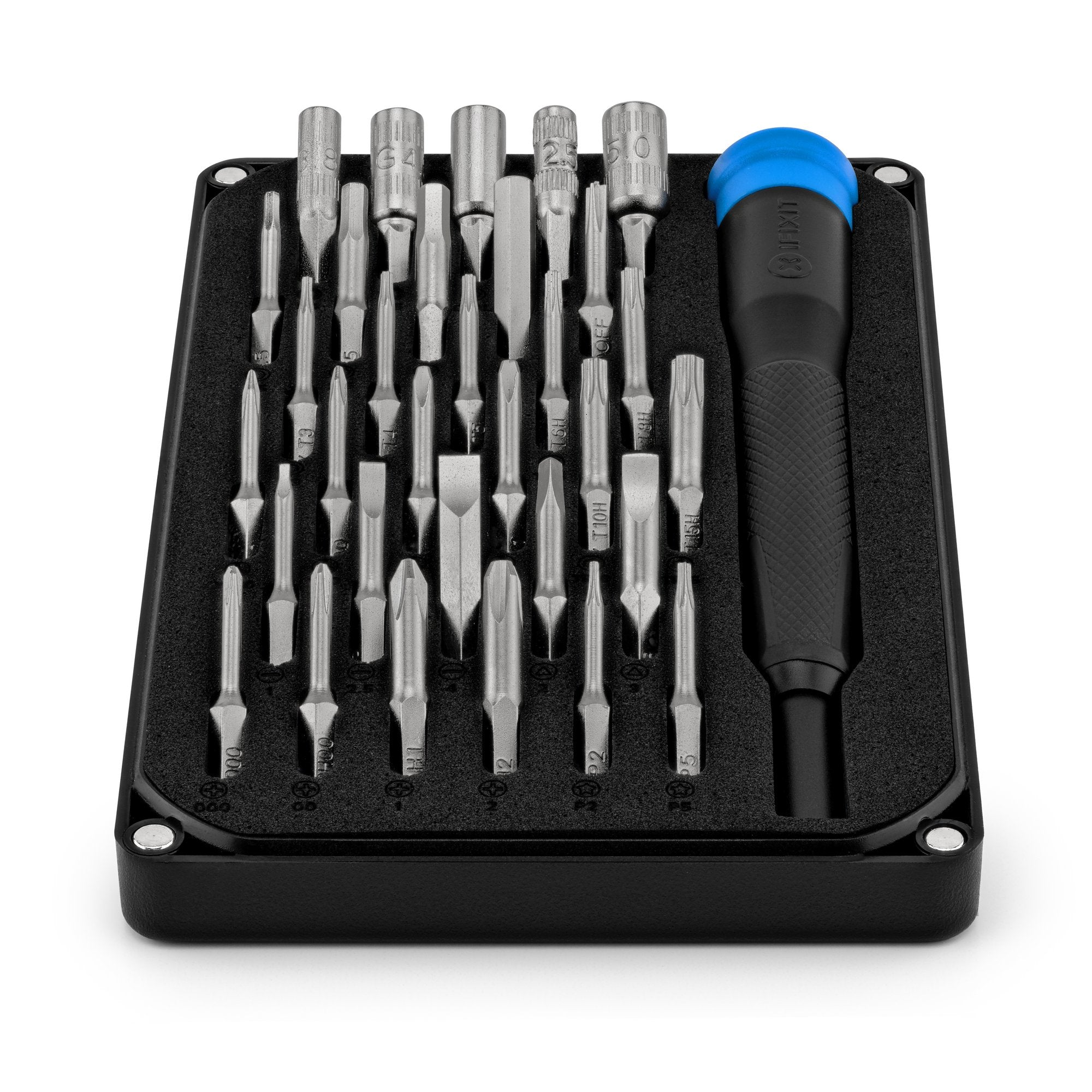 iFixit Moray Precision Bit Set - Precisionsbits 32-delar S2-stål, Apple, laptop, spelkonsoler - magnetisk driver IF145-475-1