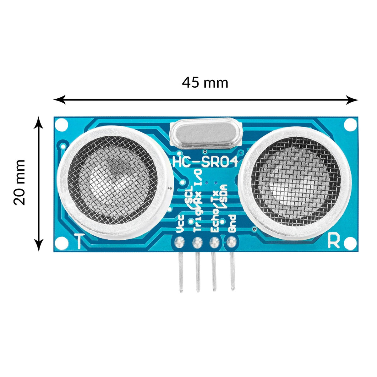 Ultraljudsmodul för avståndsmätning upp till 3m, HC-SR04