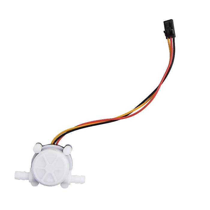 Vattenflödessensor 0.3-6L/min 5-24V G1&8, kompatibel med Arduino-projekt