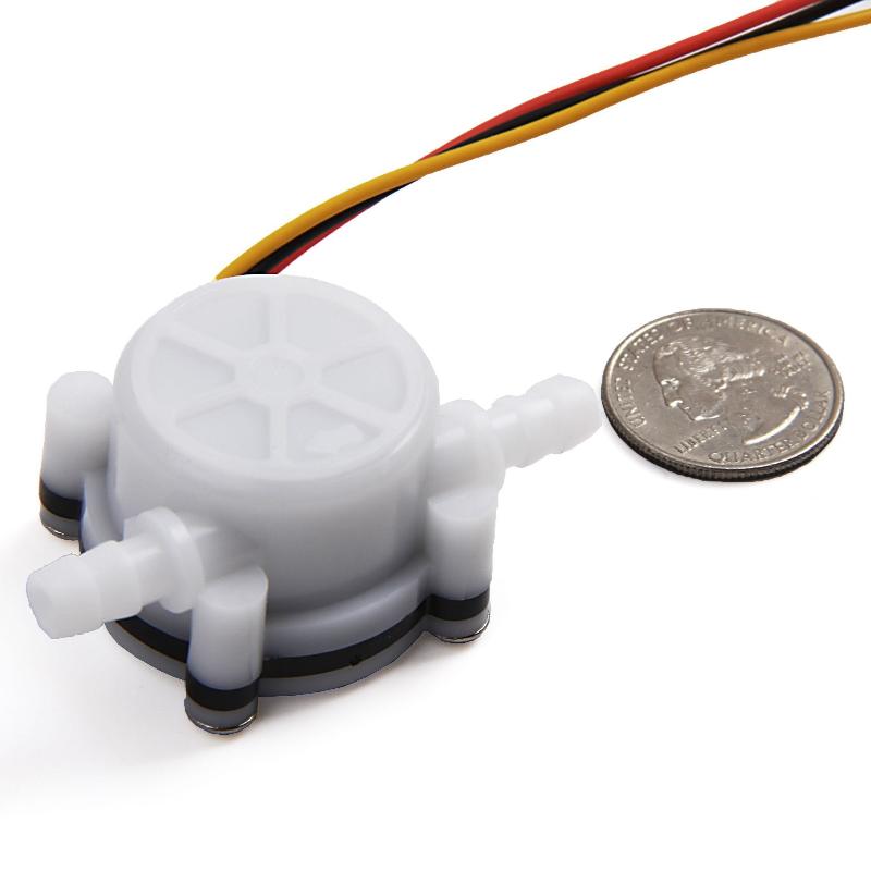 Vattenflödessensor 0.3-6L/min 5-24V G1&8, kompatibel med Arduino-projekt