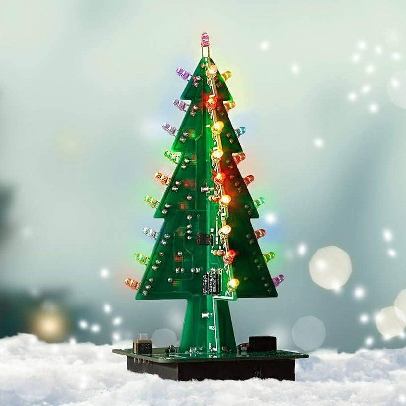 Roterande julgran med LED (DIY) - lödningskit
