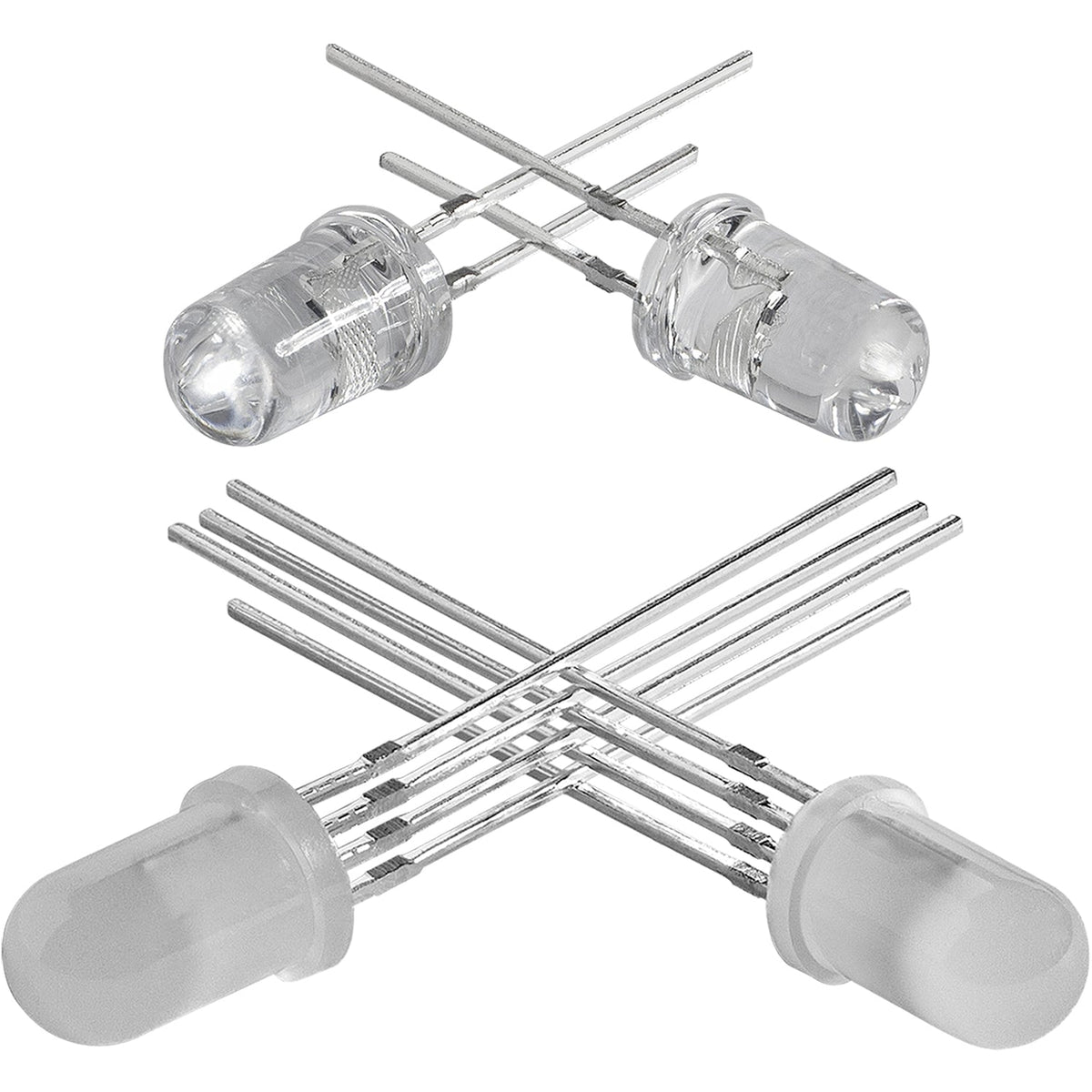 Paket med lysdioder 5 färger 3 & 5mm, 350st