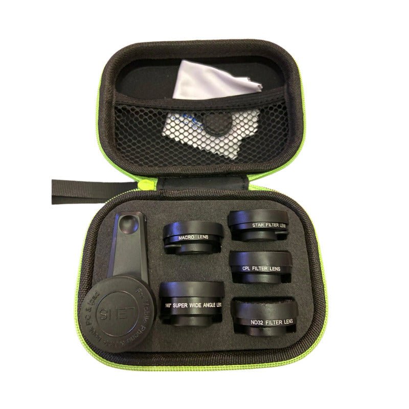 APEXEL APL-DG6V2 Objektivkit till iPhone & Android, 7 delar