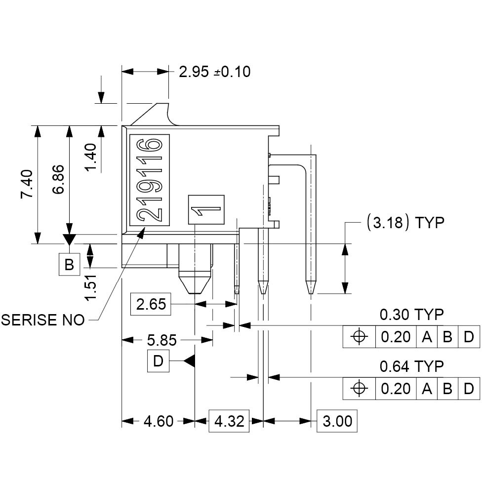 12VHPWR högervinklad PCIe-kretskortskontakt 16-pol (12+4) 12V 3,00mm THT, 219116-1161