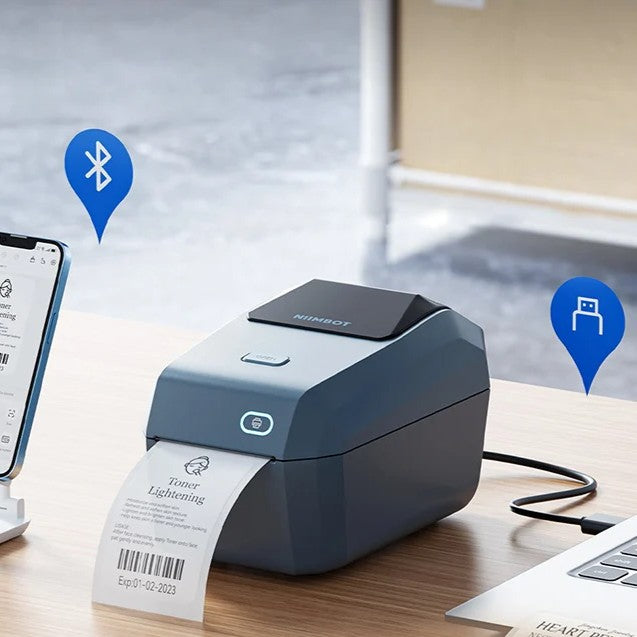 Etikettskrivare Niimbot K3W WiFi/Bluetooth, 203 dpi, termisk, 180 mm/s, blå