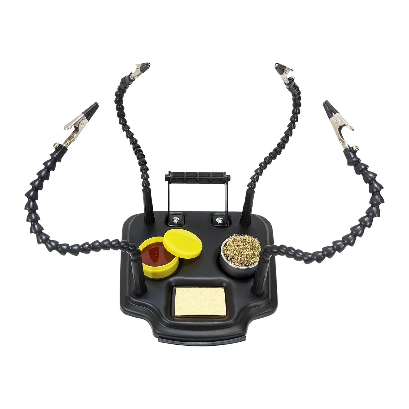 Lödstativ med tillbehör och 4st armar